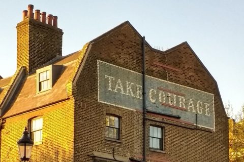Take Courage ghost sign
